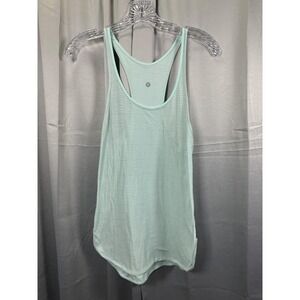 Lululemon Tank Top Womens Small Blue Striped Racerback Athletic Lightweight Yoga